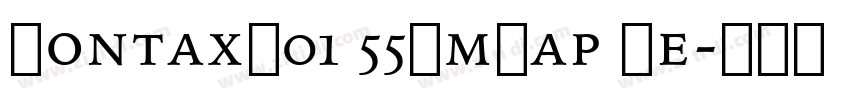 ContaxW01 55SmCap Re字体转换
